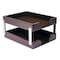 Dacasso Dark Brown Bonded Leather Double Letter Trays AG-3622 - alternate 5